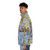 Persian Poetry Puffer Jacket featuring cultural designs and patterns - men side left