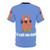 Vibrant AOP t-shirt featuring Patrick Star from the popular Spongebob Squarepants cartoon. - Back