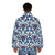 Turkish Iznik Floral Pattern Ethnic Puffer Jacket - men back