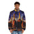 Vibrant Animals HD Puffer Jacket with Psychedelic Music Album Cover Inspired Design - men front