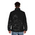 Tupac Thug Life Puffer Jacket featuring iconic Thug Life artwork - men back