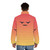 Angry React Puffer Jacket featuring a sarcastic meme design - men back