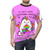 Colorful rainbow dragon graphic on a t-shirt, representing positive mental health and self-care. - men front