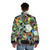 Puffer jacket featuring a rare mineral thin section design - men back
