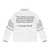 George Orwell inspired 'Truth' quote puffer jacket in sustainable Scandinavian design - Back