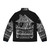 Radiohead "True Love Waits" puffer jacket with lyrical graphic design - Back