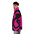 Angel Dust Neon Puffer Jacket featuring Hazbin Hotel character - men side left