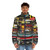 Vintage puffer jacket with Breezewood, PA truckstop and Americana-inspired graphics - men front