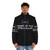 Dune inspired puffer jacket with "Fear is the mind killer" graphic - men front