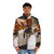 Puffer jacket featuring adorable animals like cats, fish, and farm animals - men front