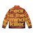 Dune movie inspired puffer jacket with "Fear is the Mind Killer" text - Back