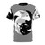 Husky t-shirt with a bold and eye-catching circle design