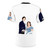 Bridgerton inspired AOP t-shirt featuring Penelope Featherington and Colin Bridgerton smiling - Back
