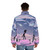 "And She's Gone" Steven Universe Pearl Puffer Jacket with Fan Art Design - men back