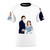 Bridgerton-inspired AOP t-shirt featuring Penelope Featherington and Colin Bridgerton smiling