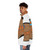 Peach puffer jacket with 90s inspired design - men side left