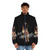 Amy Winehouse Puffer Jacket with Retro Flair - men front