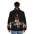 Amy Winehouse Puffer Jacket with Retro Flair - men back