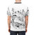 Anime-inspired t-shirt featuring Howl's Moving Castle artwork by Atsushi Okui - men back