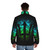 Trident Poseidon Percy Jackson Inspired Puffer Jacket - men back
