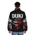 Duki Puffer Jacket, a stylish winter outerwear piece for Argentinian rap and trap music fans - men back