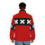 Amsterdam XXX Sports Puffer Jacket with city logo and text - men back