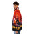 Duke Nukem 3D retro game print puffer jacket with high contrast graphics - men side left