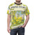 A t-shirt featuring a colorful botanical art design with spring flowers and leaves - men front