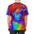 Captivating psychedelic and surreal artwork on a t-shirt - men back