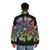 Colorful puffer jacket with a kaleidoscopic design, paying tribute to the iconic British musician Paul Weller. - men back