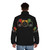 Dub Shirt Puffer Jacket featuring reggae and music inspired design - men back