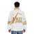 Paul Desmond jazz puffer jacket with saxophone design - men back