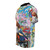 Vibrant, eye-catching urban-style t-shirt featuring a colorful pop art collage design - men left