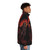 Puffer jacket featuring a Trevor Belmont Castlevania fanart design - men side right