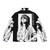 Patti Smith Retro Puffer Jacket featuring the iconic feminist musician - Back