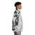 Patti Smith Puffer Jacket, featuring a woman wearing a puffer jacket with the Patti Smith design. - men side right
