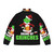 Drink Up Grinches Funny Christmas Puffer Jacket with Grinch Design - Back