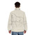 Dressage horse sketch printed puffer jacket for equestrian and horse lovers - men back