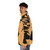 Patrice Lumumba Puffer Jacket with pop art design - men side left