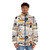 Dreamcatcher Collage Kpop Puffer Jacket - men front