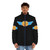 Retro puffer jacket featuring 80s and 90s Italo disco music - men front