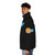 Retro puffer jacket featuring 80s and 90s Italo disco music - men side left