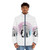 Pastel puffer jacket featuring Disney star Dove Cameron - men front