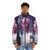 Dreadlock Holiday Puffer Jacket - Colorful, Abstract Puffer Jacket with Retro and Hippie Vibes - men front