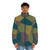 Altitude Abstractions Lozenge Puffer Jacket in camouflage and monochrome colors - men front