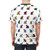 Vibrant t-shirt design featuring colorful horse racing jockey silks - men back