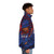 Parisian puffer jacket featuring the Eiffel Tower and Parisian symbols - men side right