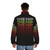 Vintage Tragically Hip Puffer Jacket featuring the band's iconic logo and colors - men back