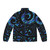 New Zealand Maori Paua Tattoo Koru Design Puffer Jacket