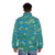 Almond blossoms puffer jacket with floral pattern and nature-inspired design - men back